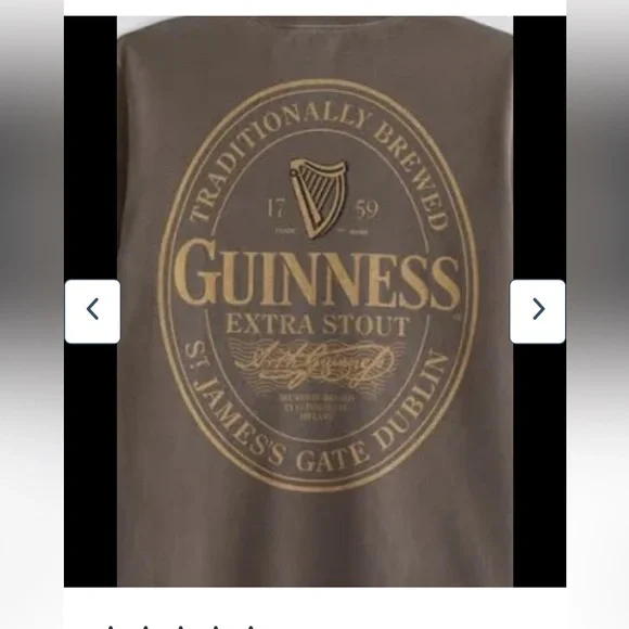 ISO Abercrombie and fitch men’s Guinness Extra Stout Tee